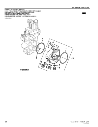 John Deere 6110J Tractors Parts Catalog - Image 9