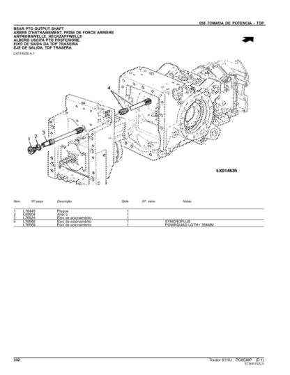 John Deere 6110J Tractors Parts Catalog - Image 7