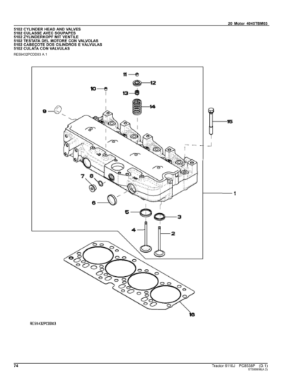 John Deere 6110J Tractors Parts Catalog - Image 12