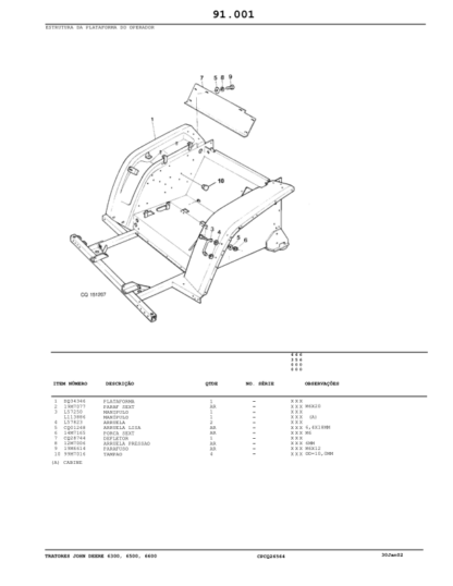 John Deere 6300 6500 6600 Tractors Parts Catalog - Image 13