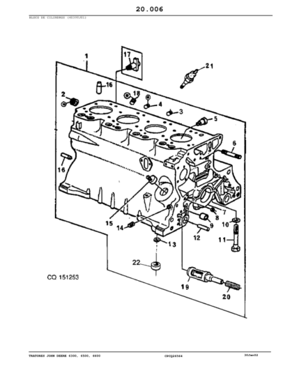 John Deere 6300 6500 6600 Tractors Parts Catalog - Image 8