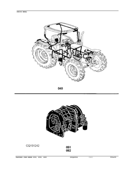 John Deere 6300 6500 6600 Tractors Parts Catalog - Image 3
