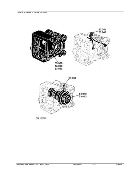John Deere 6300 6500 6600 Tractors Parts Catalog - Image 9