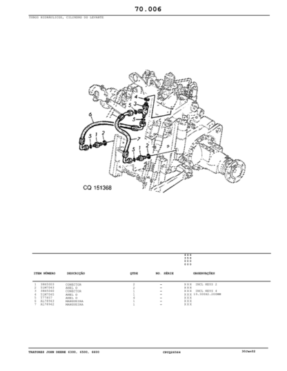 John Deere 6300 6500 6600 Tractors Parts Catalog - Image 12