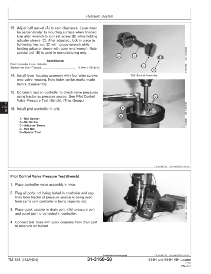 John Deere 644H 644H MH Loader Repair Manual - Image 12