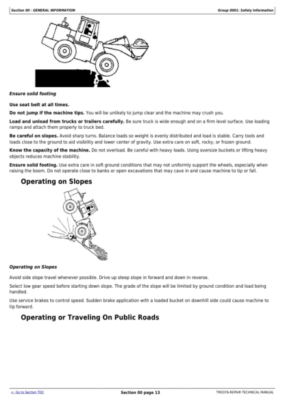 John Deere 644J 724J Loader Repair Manual - Image 8