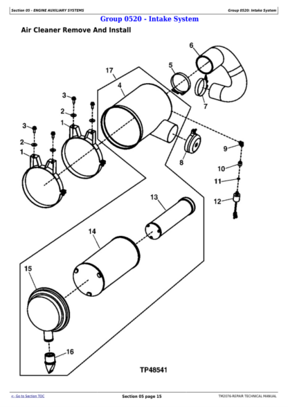 John Deere 644J 724J Loader Repair Manual - Image 6