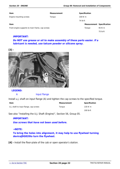 John Deere 6820 6920 6920S Tractor Repair Manual - Image 5