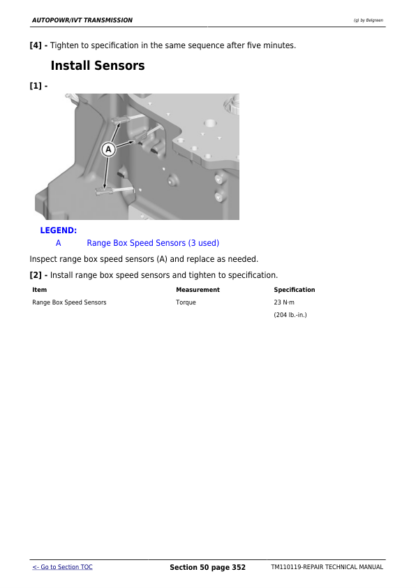 John Deere 7200R 7215R 7230R 7260R 7280R Tractor Repair Manual - Image 10