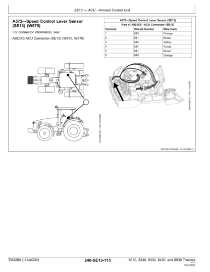 John Deere 8130 8230 8330 8430 8530 Tractors Operation and Test Manual - Image 7