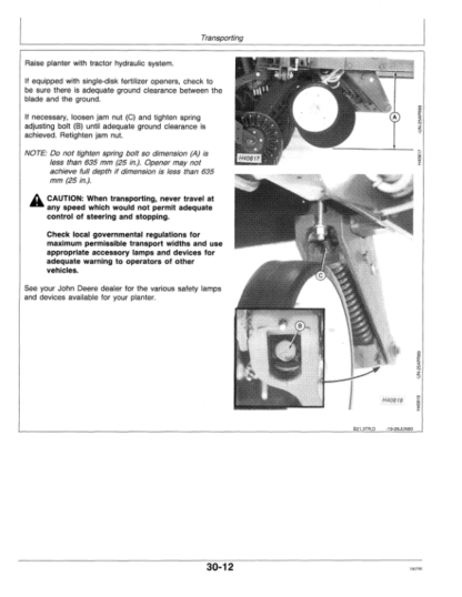 John Deere 8200 Felx-Fold Plander 8-wide 12-widę Row Operators Manual - Image 9