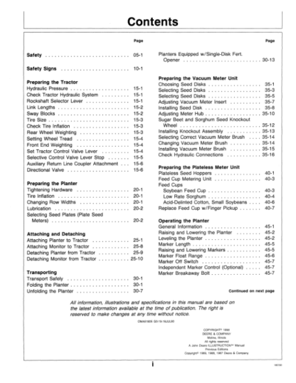 John Deere 8200 Felx-Fold Plander 8-wide 12-widę Row Operators Manual - Image 3