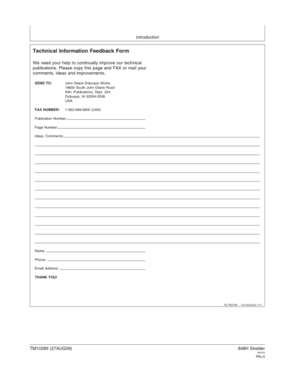 John Deere 848H Skidder Repair Manual - Image 4