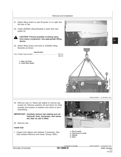 John Deere 848H Skidder Repair Manual - Image 10