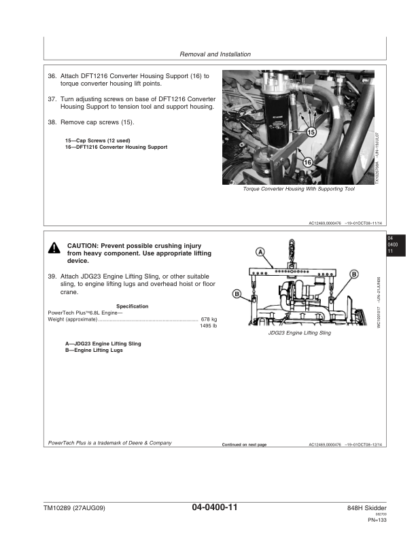 John Deere 848H Skidder Repair Manual - Image 6