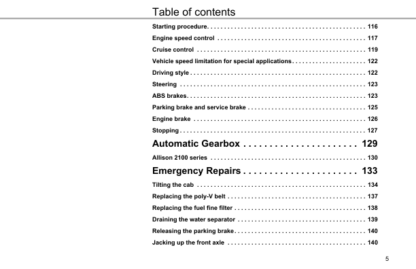 Kenworth K270 K370 Truck Operators Manual - Image 5