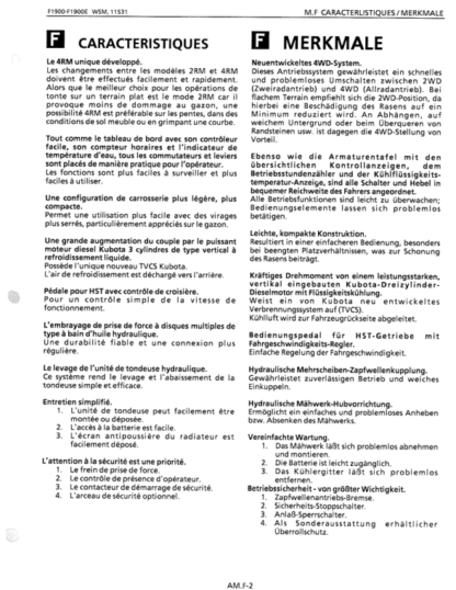 Kubota F1900 Mower Workshop Manual - Image 9