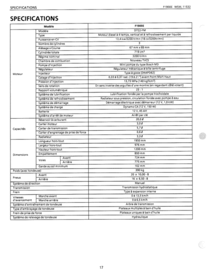 Kubota F1900 Mower Workshop Manual - Image 5