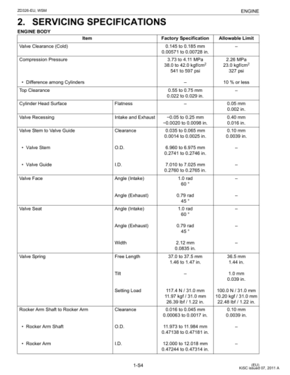 Kubota ZD326 Zero Turn Mower Workshop Manual - Image 9