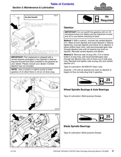 Land Pride FDR16 Grooming Mower Operator Manual - Image 7
