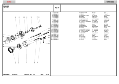 Massey Ferguson 250 Tractors Parts Catalog - Image 6