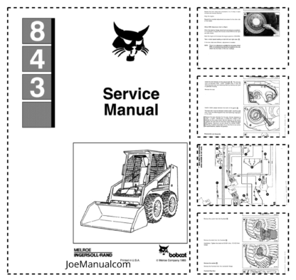 Bobcat 843 Skidsteer Service Manual