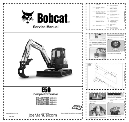 Bobcat E50 Compact Excavator Service Manual