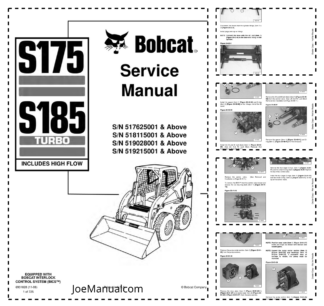 Bobcat S175 S185 Skid-Steer Loader Service Manual 517-519