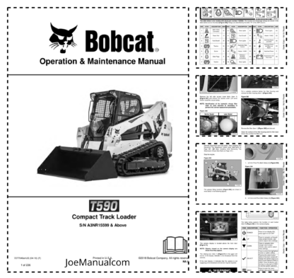 Bobcat T590 Compact Track Loader Operation Maintenance Manual