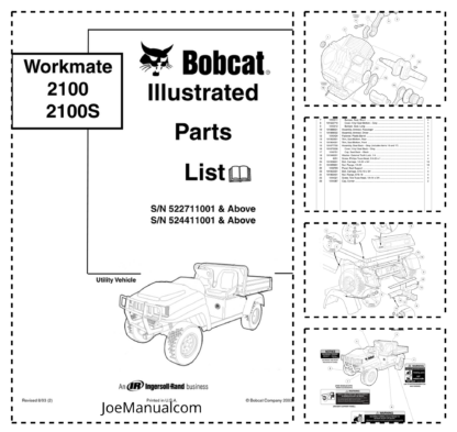 Bobcat Workmate 2100 2100S Illustrated Parts List