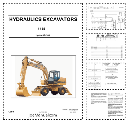 CASE 1188 Crawler Wheeled Excavator Service Manual