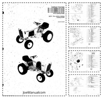 CASE 220 222 224 444 Garden Tractors Service-Manual