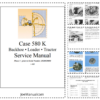 CASE 580 K Backhoe Loader Service Manual