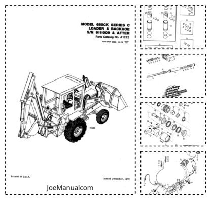 CASE 680CK Series C Loader Backhoe Parts Catalog