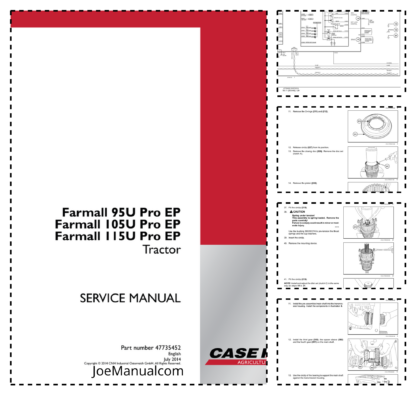 CASE Farmall 95U 105U 115U Pro EP Tractor Service Manual