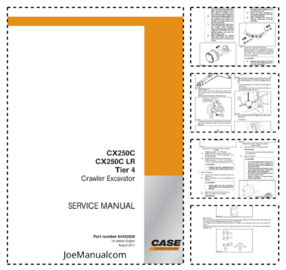 CASE IH CX250C CX250C LR Crawler Excavator Service Manual