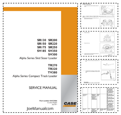 CASE SRI130-175 SV185-300 TR270-380 Skidsteer Service Manual