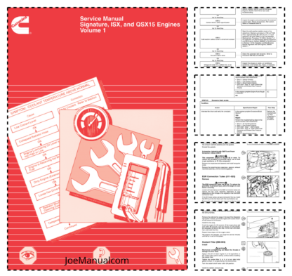 Cummins ISX QSX15 Engine Service Manual Volume 1 2005
