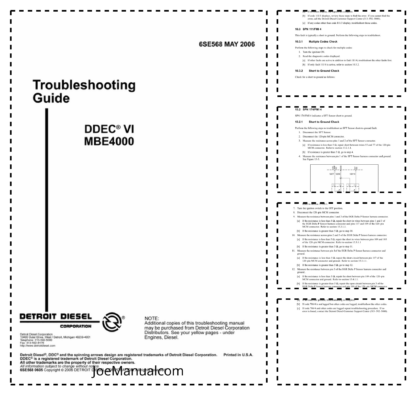 Detroit DDEC IV MBE4000 Troubleshooting Guide