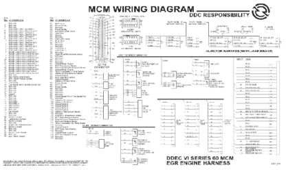 Detroit Diesel - DDEC VI SERIES 60 MCM EGR Engine Harness Schematic
