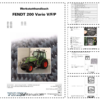 Fendt 200 Vario VFP Tractor Tier 1 Workshop Manual