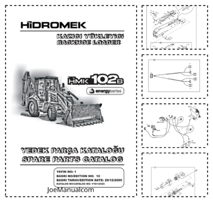 Hidromek 102B Perkins Tier2 Backhoe Loader Spare Parts Catalog 2005