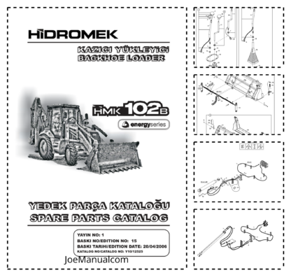 Hidromek 102B Perkins Tier2 Backhoe Loader Spare Parts Catalog 2006