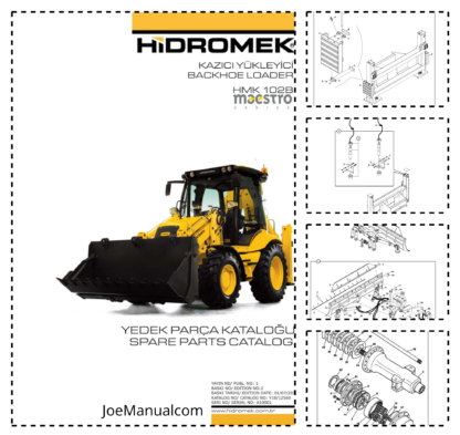 Hidromek HMK 102B Backhoe Loader Spare Parts Catalog 2010