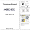 Hitachi AH250 300 Articulated Dump Workshop Manual