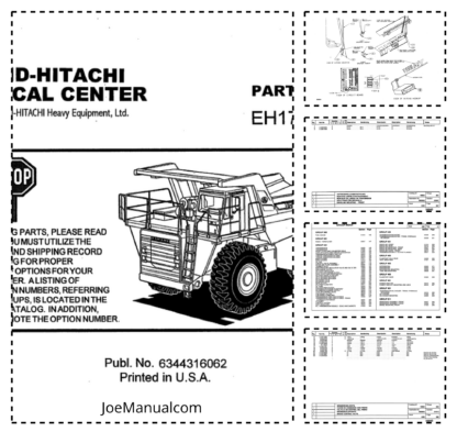 Hitachi EH1700-350HD Truck Parts Catalog Manual