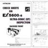 Hitachi EX5600-6 Excavator Ultra-sonic Inspection Manual