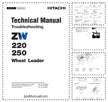 Hitachi ZW220 250 Wheel Loader Troubleshooting Manual