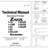 Hitachi ZX 110 110M 120 130 125US 135US 135UR Technical Manual