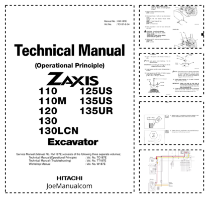 Hitachi ZX 110 110M 120 130 125US 135US 135UR Technical Manual